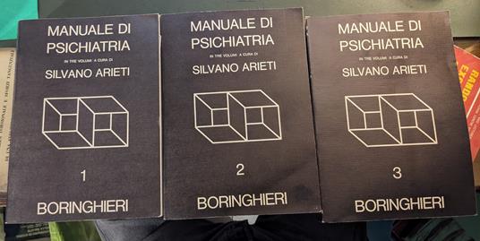 Manuale di psichiatria - 3 volumi - Silvano Arieti - copertina