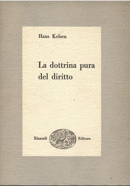 La dottrina pura del diritto - Hans Kelsen - copertina