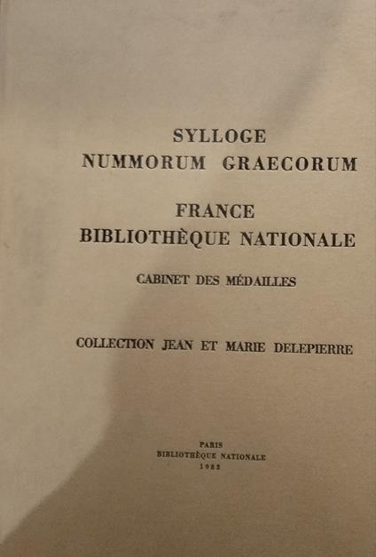 Sylloge nummorum græcorum - copertina