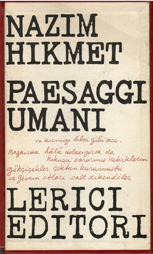 Paesaggi umani - Nazim Hikmet - copertina