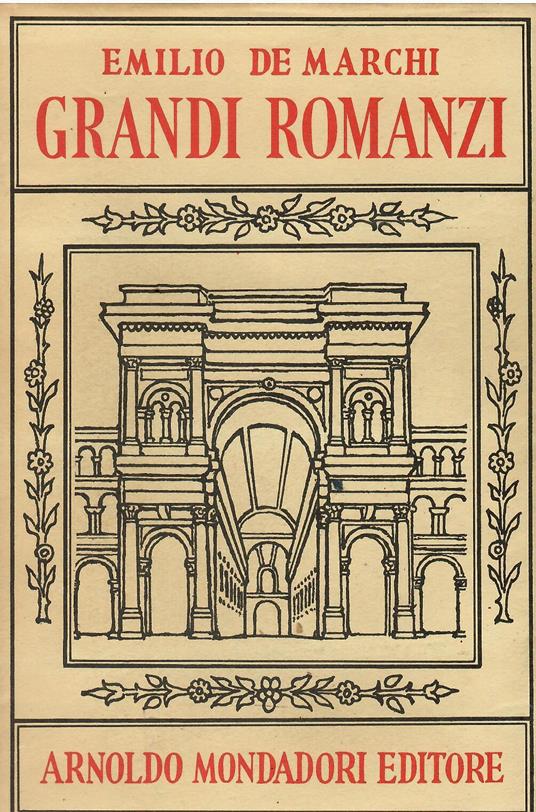 Grandi Romanzi - Emilio De Marchi - copertina