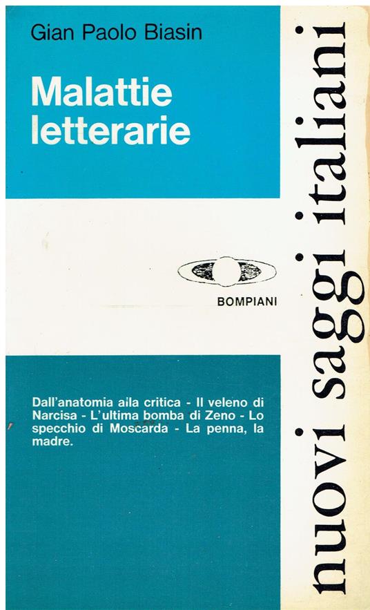 Malattie letterarie - Gian Paolo Biasin - copertina