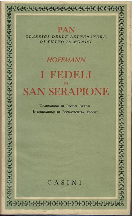 I fedeli San Serapione - Ernst T. Hoffmann - copertina