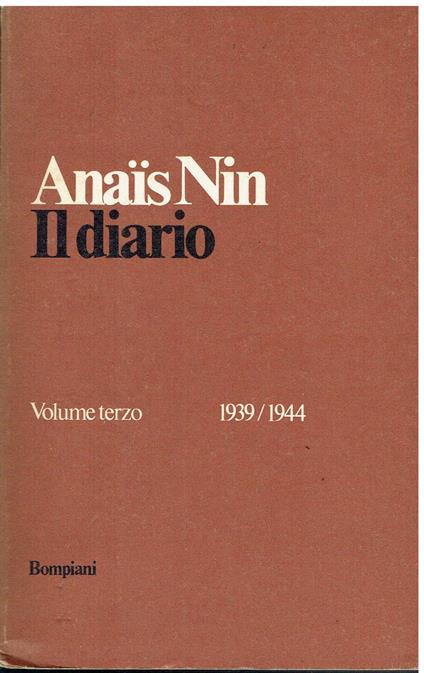 Diario. 1939-1944 (Vol. 3) - Anaïs Nin - copertina