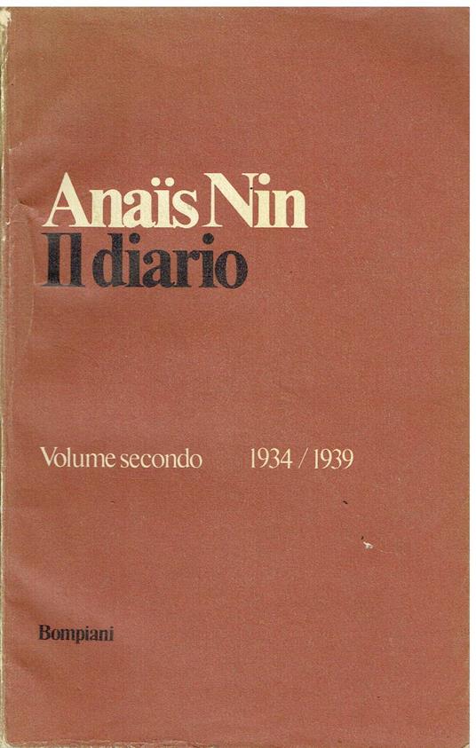 Diario. 1934-1939 (Vol. 2) - Anaïs Nin - copertina