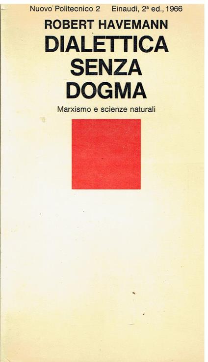 Dialettica senza dogma - Robert Havemann - copertina