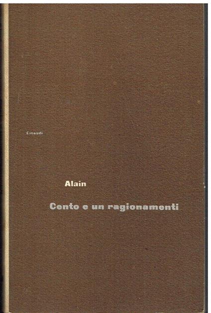 Cento e un ragionamenti - Alain - copertina