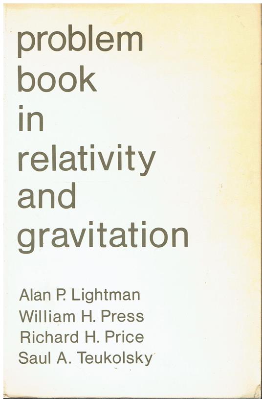 Problem Book in Relativity and Gravitation - copertina