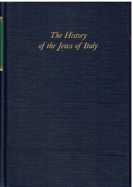 History of the Jews of Italy - Cecil Roth - copertina