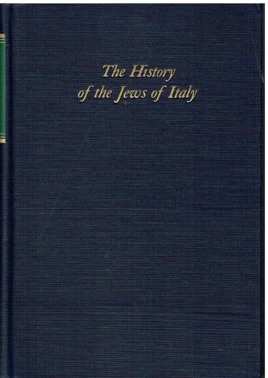 History of the Jews of Italy - Cecil Roth - copertina