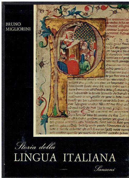 Storia della Lingua Italiana - Bruno Migliorini - copertina