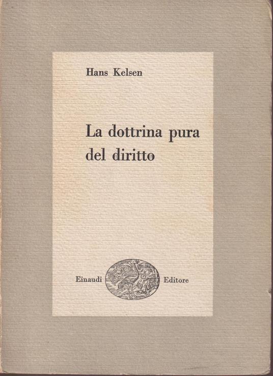 La dottrina pura del diritto - Hans Kelsen - copertina