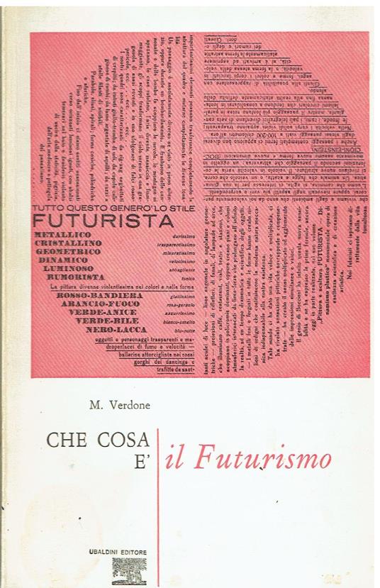 Che cosa è il Futurismo - Mario Verdone - copertina