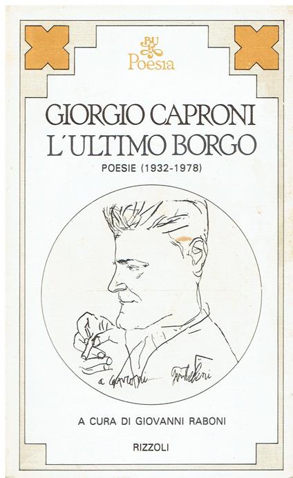 L' ultimo borgo - poesie (1932-1978) - Giorgio Caproni - copertina