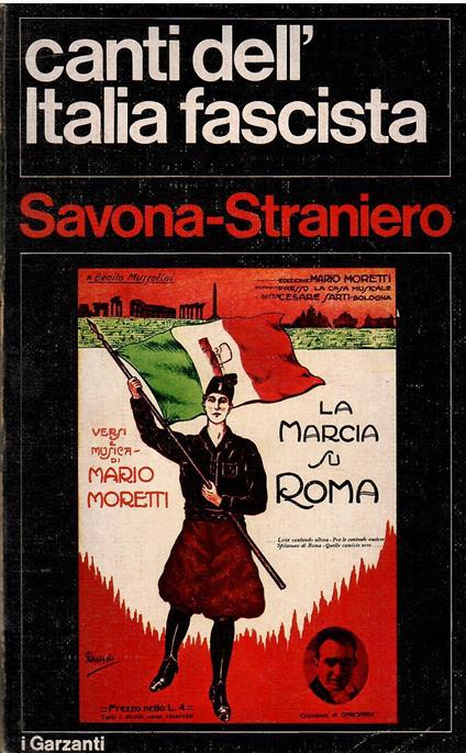 Canti dell'italia Fascista - Savona - copertina