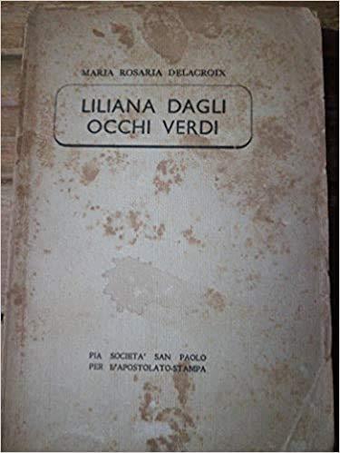 Liliana dagli occhi verdi - copertina