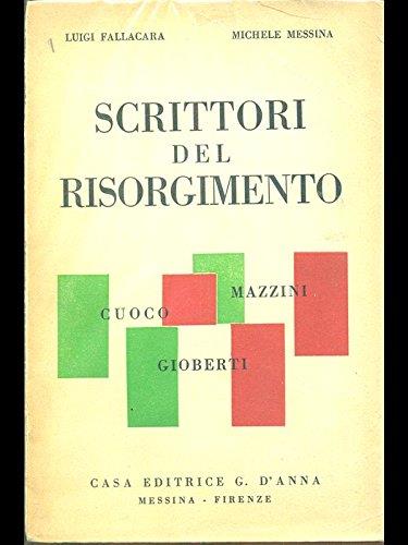 Scrittori del Risorgimento - Cuoco Mazzini Gioberti - copertina