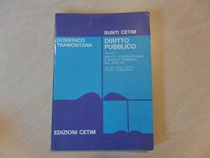 diritto pubblico vol.1-diritto costituzionale e principi generali del diritto - copertina