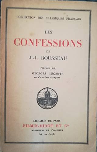 Rousseau J.J. - LES CONFESSIONS - copertina