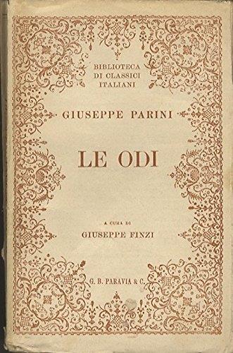 Le odi. A cura di Giuseppe Finzi - copertina