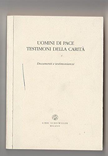 Uomini di pace, testimoni della carità - copertina