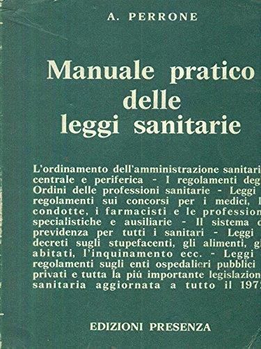 Manuale pratico delle leggi sanitarie - copertina