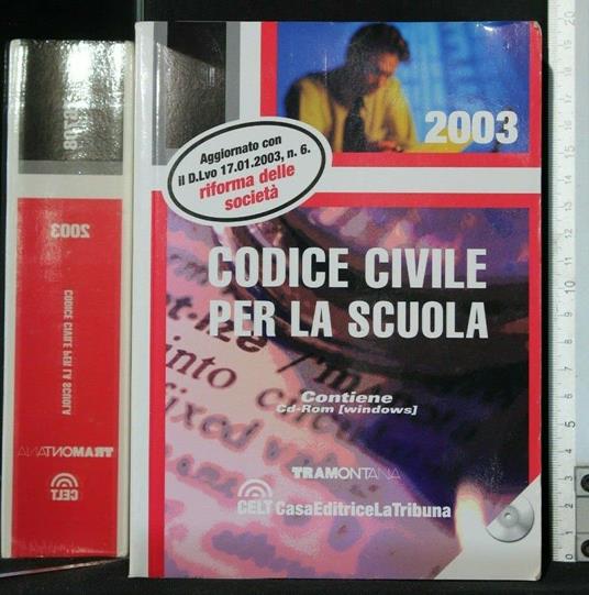 Codice Civile Per La Scuola 2003 - copertina