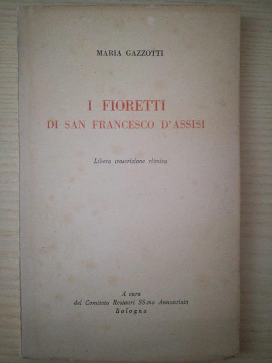 i fioretti di san francesco d'assisi - copertina