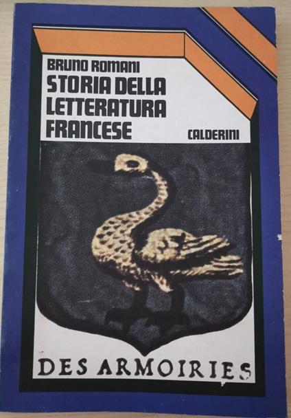 Storia Della Letteratura Francese - Bruno Romani - copertina