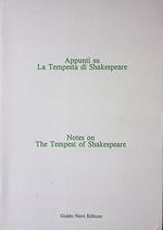 Appunti su La Tempesta di Shakespeare. Notes on The Tempest of Shakespeare