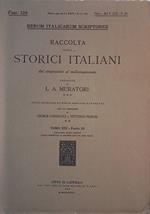 Rerum Italicarum Scriptores. Raccolta degli storici italiani dal Cinquecento al Millecinquecento. Tomo XIX, parte III, Fasc. 128