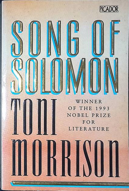 Song of Solomon - Toni Morrison - copertina