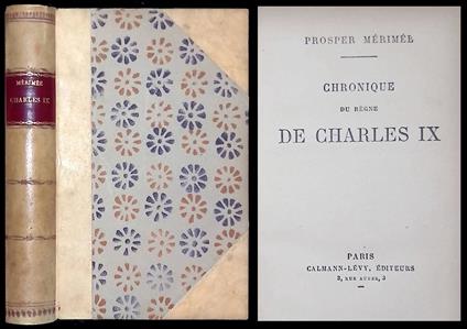 Chronique du Règne de Charles IX - Prosper Mérimée - copertina