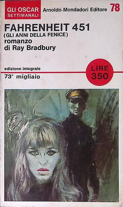 Fahrenheit 451 - Ray Bradbury - copertina