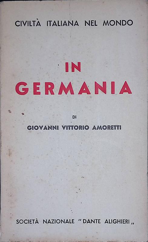 In Germania - Giovanni Vittorio Amoretti - copertina