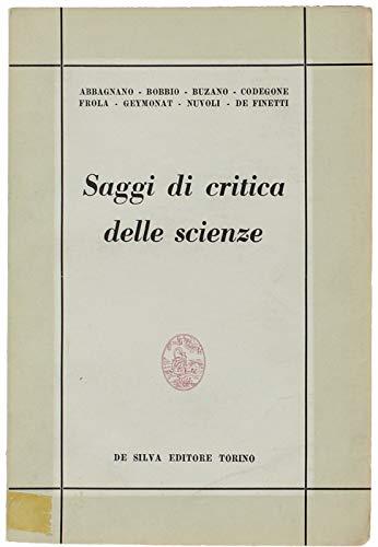 Saggi di critica delle scienze - copertina