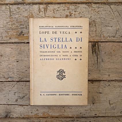 La stella di Siviglia - Lope de Vega - copertina