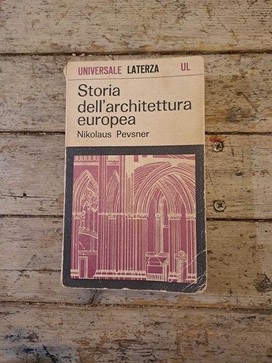 Storia dell'architettura europea - Nikolaus Pevsner - copertina