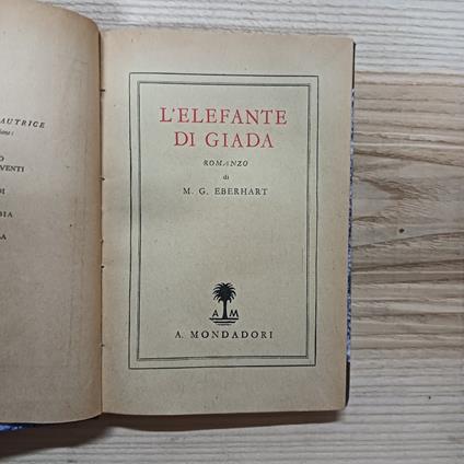 L' elefante di giada - Mignon G. Eberhart - copertina