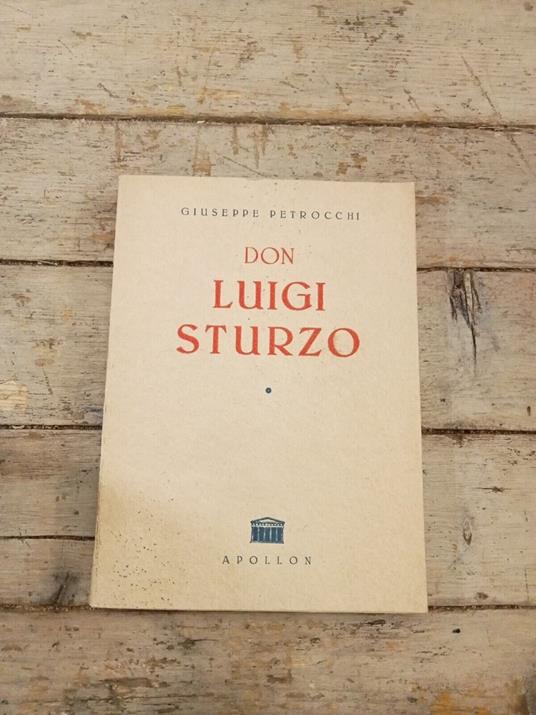 Don Luigi Sturzo - Giuseppe Petrocchi - copertina