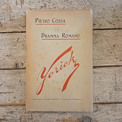 Pietro Cossa e il dramma romano - copertina