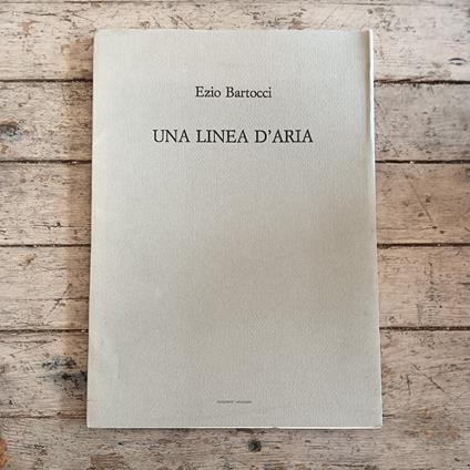 Una linea d'aria - Ezio Bartocci - copertina