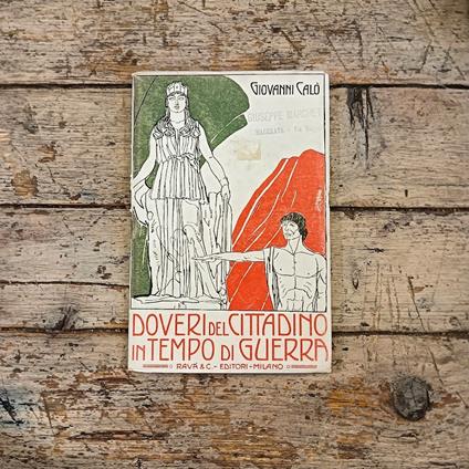 Doveri del cittadino in tempo di guerra - Giovanni Calò - copertina