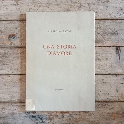 Una storia d'amore - Alvaro Valentini - copertina