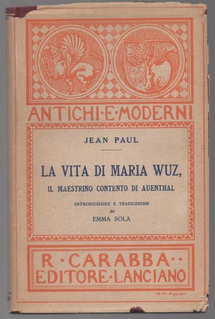 LA VITA DI MARIA WUZ, il maestrino contento di Auenthal - Paul Jean - copertina