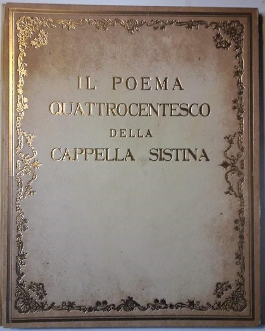 Il Poema Quattrocentesco Della Cappella Sistina - copertina