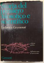 Storia del Pensiero filosofico e scientifico- vol. V-dall'ottocento al novecento