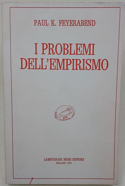 I problemi dell'Empirismo - copertina