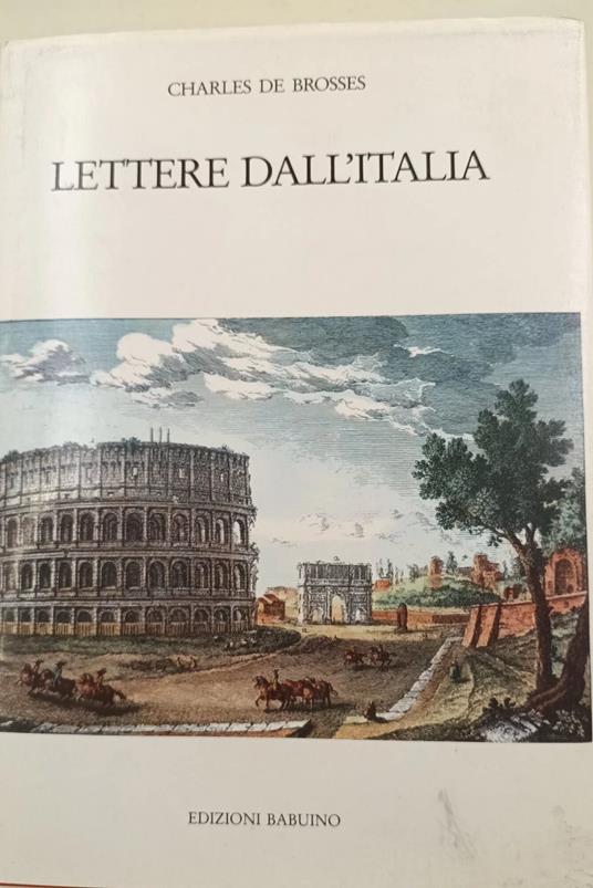 Lettere dall'Italia - Charles de Brosses - copertina