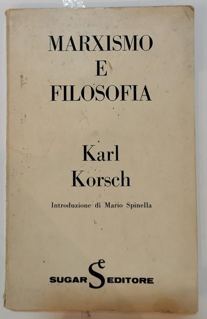 Marxismo e filosofia - Karl Korsch - copertina